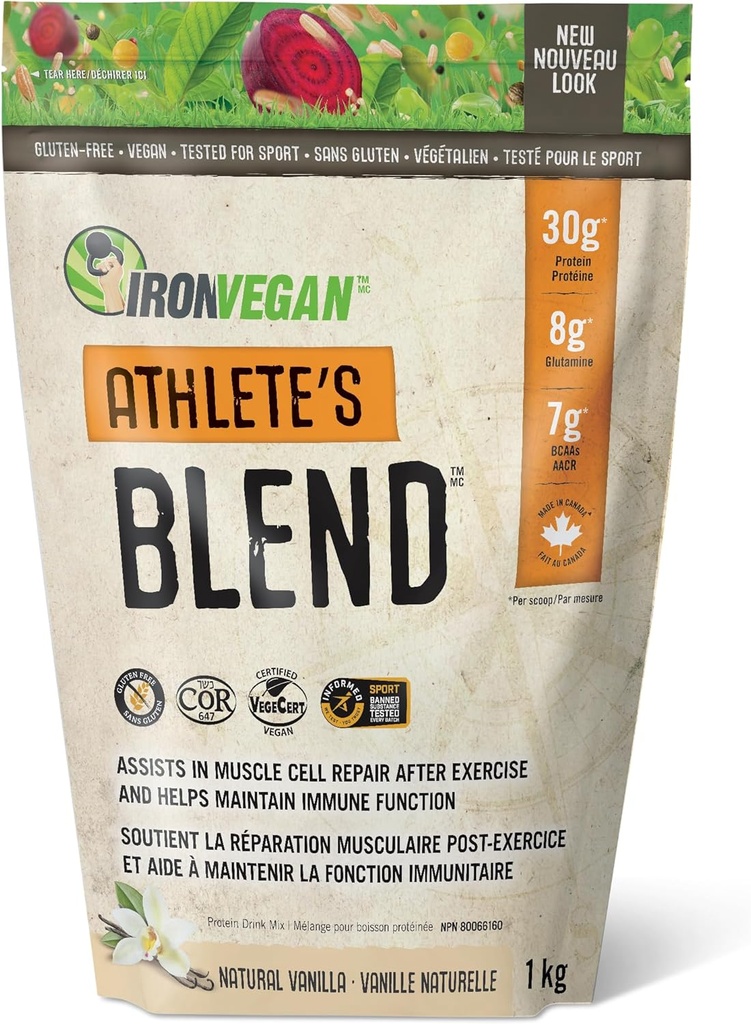 Sprouted Protein Athlets Bland Vanilla, 1000 GR