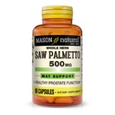 MASON NATURAL Saw Palmetto 500 mg, støtter prostata helse og urinfunksjon, 90 kapsler