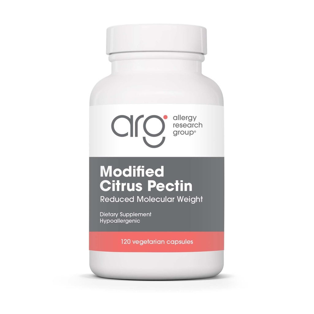 Allergi Forskningsgruppe Modifisert Citrus Pectin - Kosttilskudd for naturlig detox og rengjøring, Citrus Pectin pulver kapsler med redusert molekylvekt - 120 vegetariske kapsler