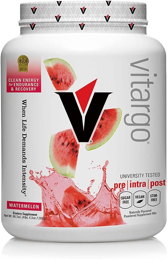 Vitargo Carbohydrat pulver | Feed Muscle Glycogen 2X raskere | 4,27 LB vannmelon pre trening & post trening | karbohydrat kosttilskudd for gjenoppretting, utholdenhet, få muskelmasse