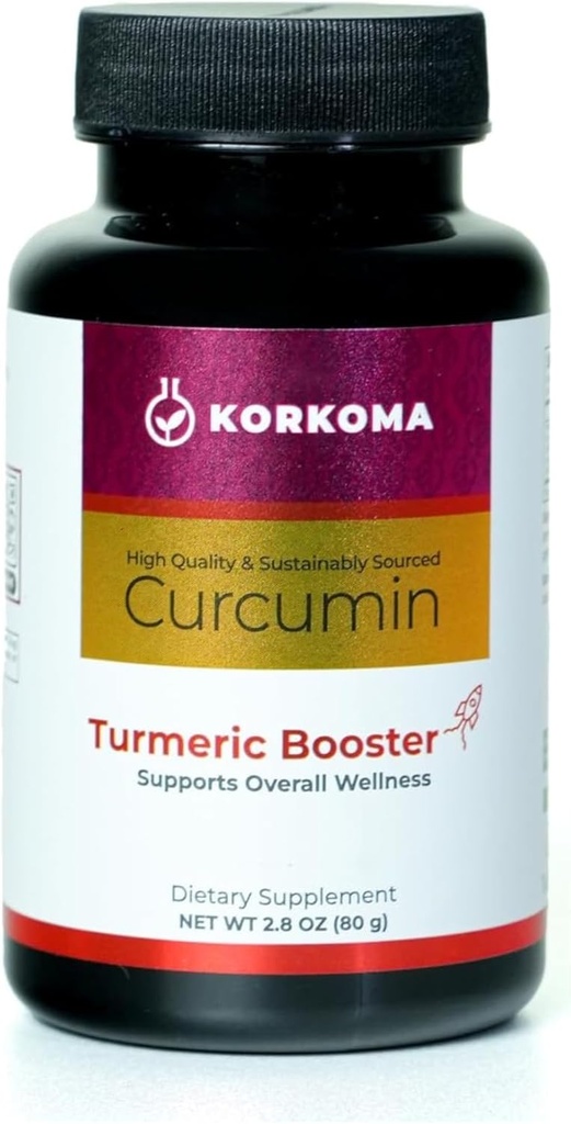 Turmerisk booster - økologisk gurkemeie supermat med curcumin ekstrakt, støtter immunsystem, nuturer sunn hud og generelt velvære