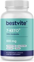 BESTVITE 7-Keto 100 mg DHEA (60 vegetariske kapsler) - Ingen stearates