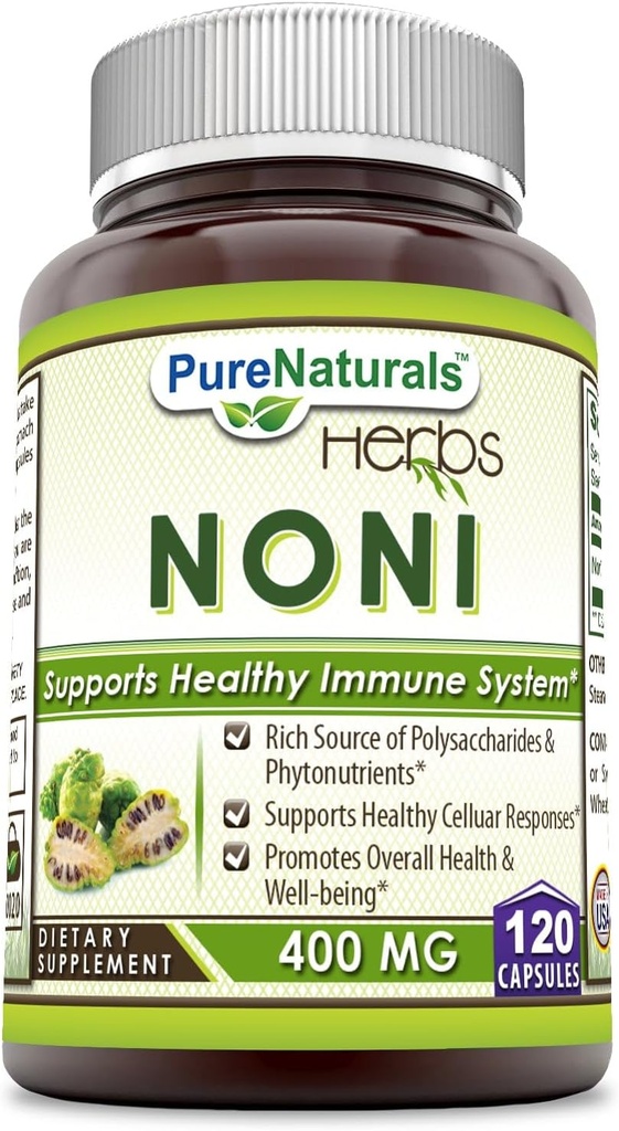 Pure Naturals Noni - 400 mg kapsler - 120 kapsler