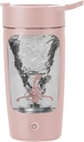 Elektrisk Shakerflaske, Blenderflasker For Protein Mixes, | Tritan | BPA Gratis | Bærbar mikser Cup, Oppladbare ristekopper og måltid erstatning rister, 22 oz(Pink)