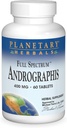 Planetary Herbals Full Spectrum Andrographis 400mg - Ayurvedic Herb - 60 tabletter