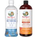 MaryRuths nattetid Multimineral (Coconut, 32oz) & flervitamin væske + hårvekst (Peach Mango, 30oz)