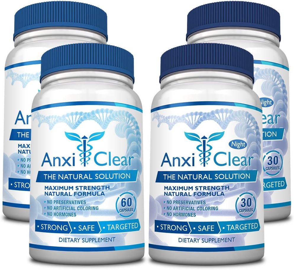 Consumer Health AnxiClear - Boosts Mood, Calms The Mind, hever Serotonin nivåer - 5-HTP, L-thianine - 2 dager + 2 natt