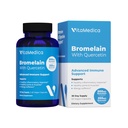 VitaMedica Bromelain & Quercetin Supplement - 500mg Bromelain 250mg Quercetin - 2400 GDU for immunitet, felles støtte, inflammasjon og muskelgjenvinning - 60 Vegansk kapsler - 30 serveringer