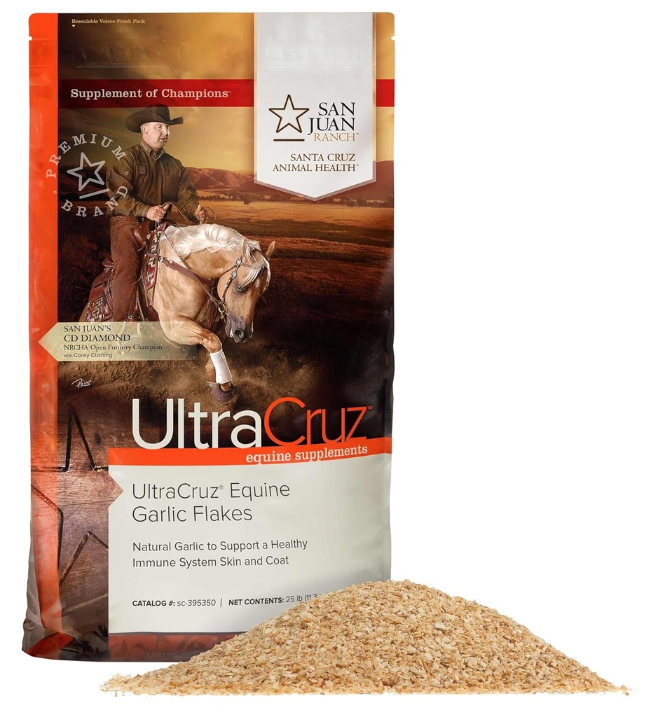 UltraCruz® Equine hvitløkflekker, 25 lb
