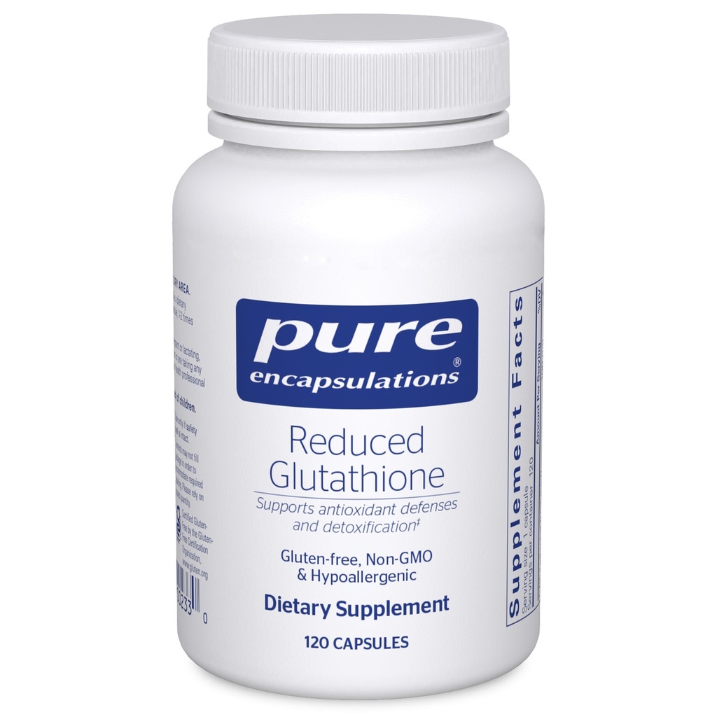 Rene innkapslinger Redusert glutatione  Hypo Hypoallergenic Antioksidant Supplement for å støtte lever og celle helse * | 120 kapsler