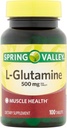 Spring Valley - L-Glutamin 500 mg, 100 tabletter