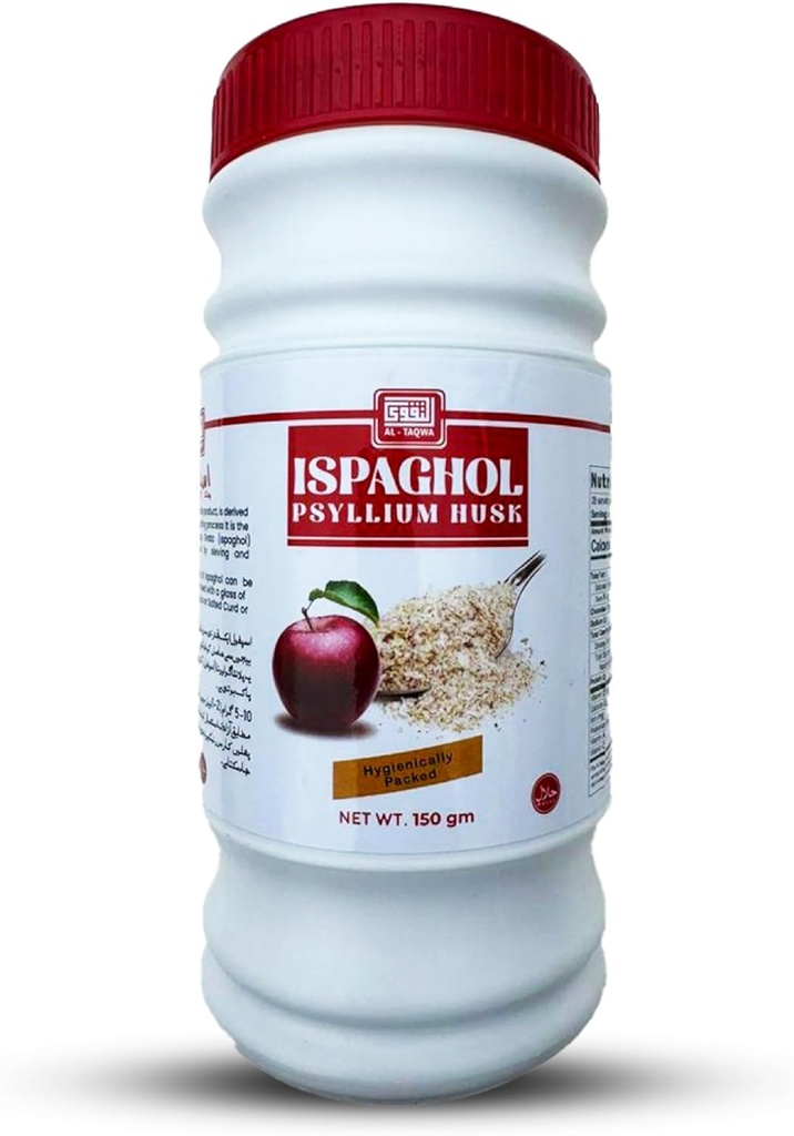 AL-TAQWA Psyllium Husk pulver, Psyllium Husk, Ikke-Flavored, Psyllium Husk helhet, Psyllium Fiber, Isabgol Psyllium Husk, Ispagol
