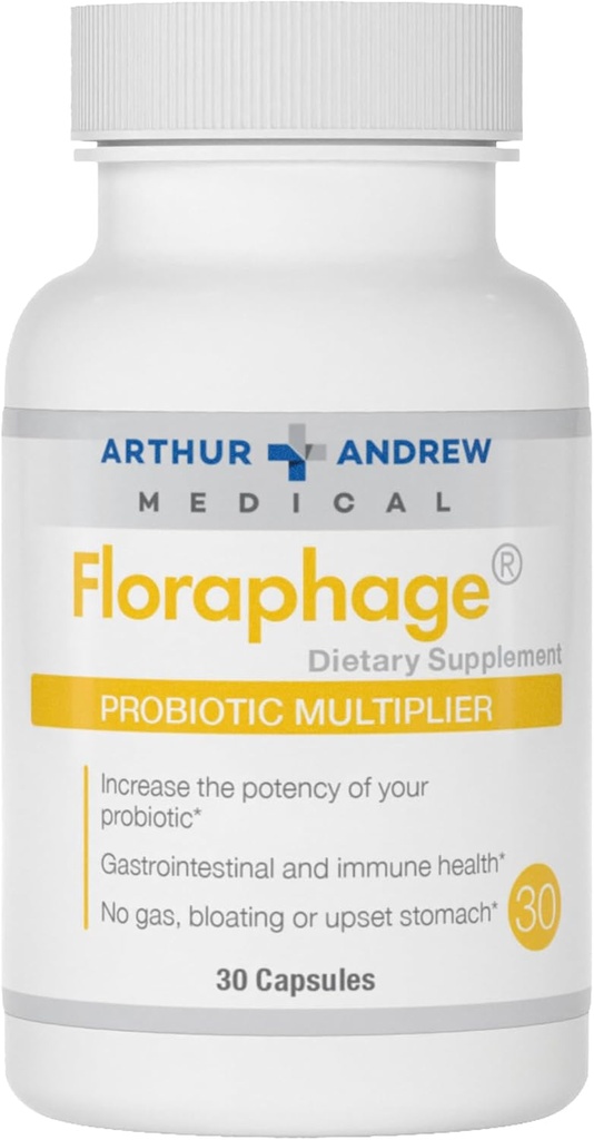 Arthur Andrew Medical, Floraphage, Prebiotic Formula og Probiotic Multiplier, 30 kapsler