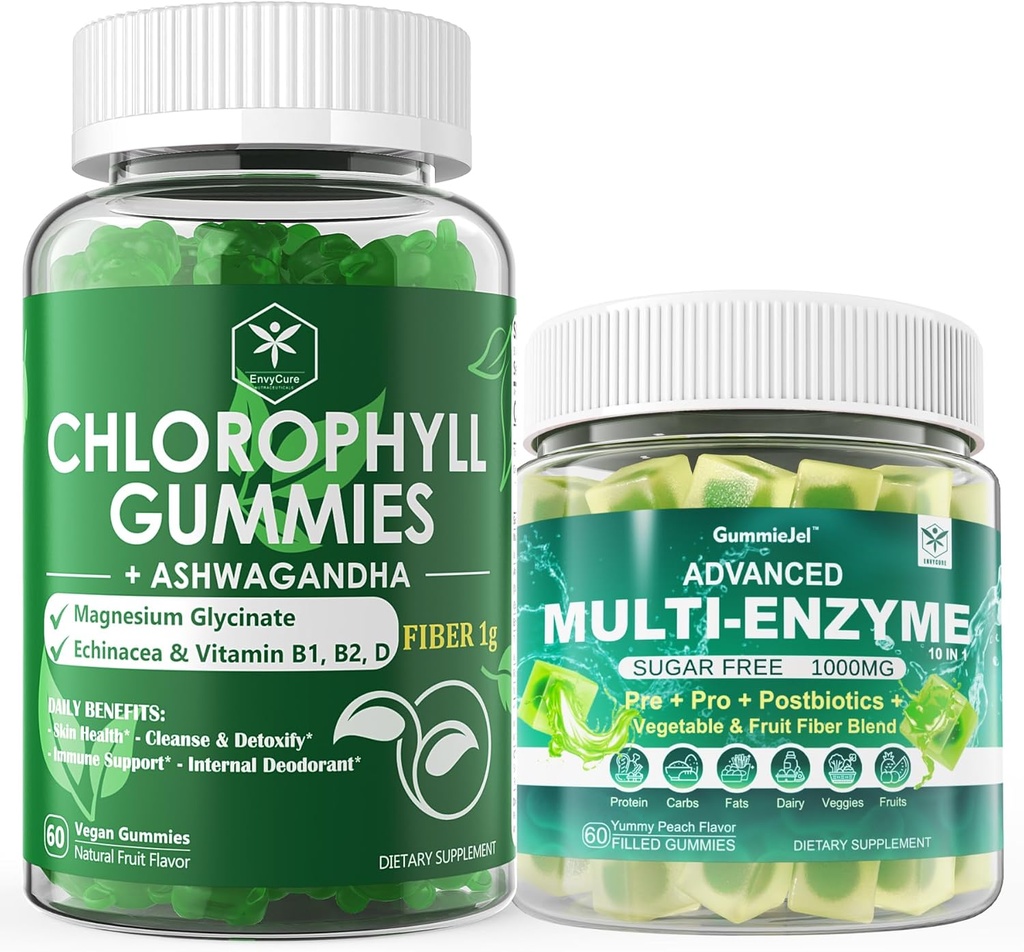Digestive Enzymes Gummies & Klorofyll Fiber Gummier Bundle