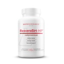 Biotisk forskning ResveraSirt HP Formulert av Dr. Mark Houston, Trans Resveratrol, Quercetin, Øk Sirtuinaktivitet, Cardiovaskulær støtte, hjertekraft, vaskulær støtte, 120 kapsler