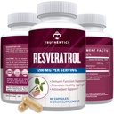 TRUTHENTICS Resveratrol Supplement 1200mg - japanske Knotweed kapsler - høy styrke trans resveratrol næringsstoffer for sunn aldring, vibrant hud og immun helse - 60 vegansk kapsler