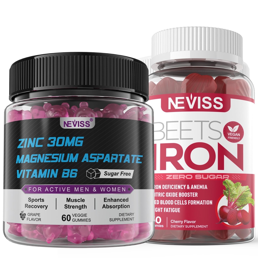 Jern Gummier med sink og magnesium Supplement