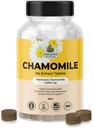 Amazing Botaniske organiske kamille ekstrakt tabletter - Matricaria Chamomilla Plantebasert Supplement - 10x Extract 2000 MG Hver - fremmer avslapning - 30 tabletter