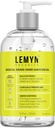 Medisinsk‐Grade hånd sanitizer Gel – 97 % organisk | 70 % USP etyl alkohol | Moisturizing Aloe + Hyaluronsyre | fersk laget i USA | 12oz Flaske med pumpe