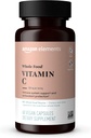 Elementer - Hele maten vitamin C, 95% Hele matkilden, Dietary og andre ingredienser avledet fra hele matvarer, Ikke-GMO-verifiserte ingredienser, vegansk sertifisert og glutenfri, 60 kapsler