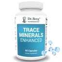 Dr. Berg Trace Minerals Enhanced Complex - Komplett med 70+ Mineraler inkludert 10 mg sink - Kosttilskudd - 60 kapsler