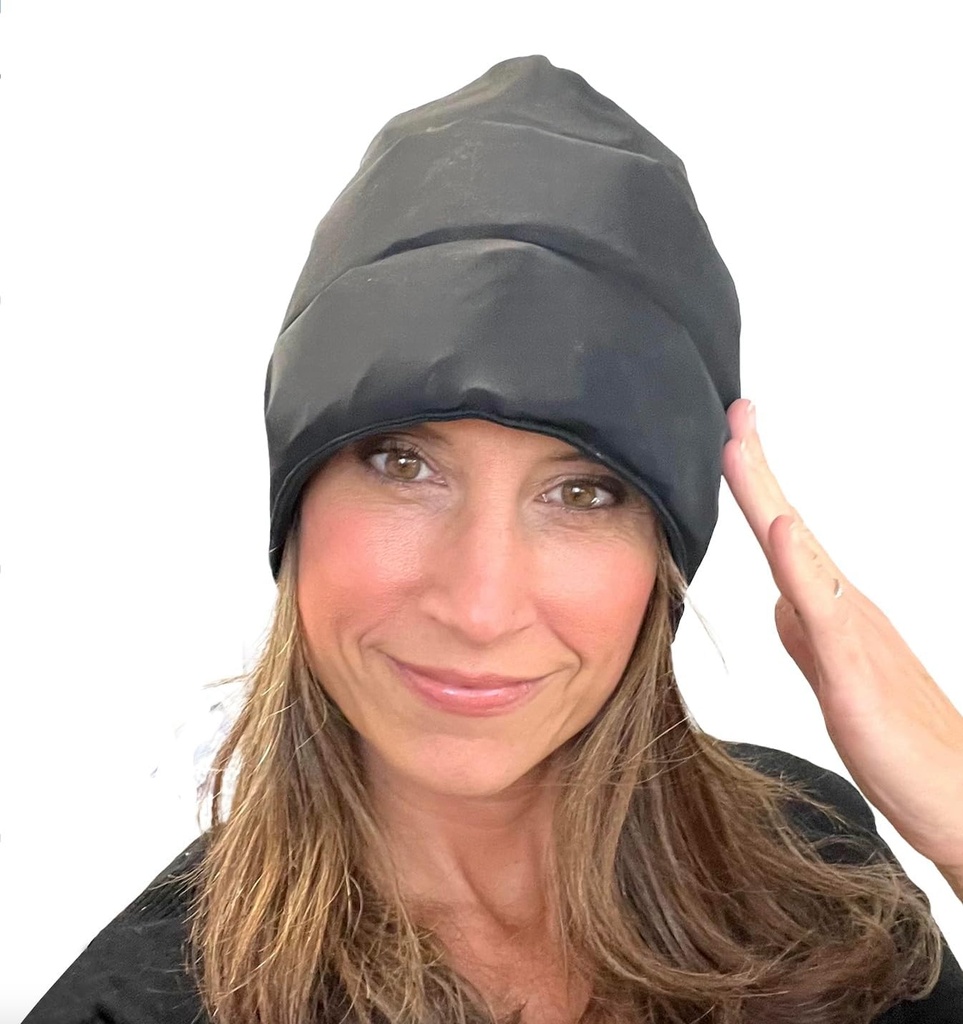 Hodepine Hat Gel Cube Hat -Migraine Cap for Tension Hodepine og Migraine Black