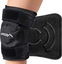 APEXUP ispakke for kne smerte relief, stor reusable wrap etter kirurgi, fleksibel Gel kald pakke for skader, smerte lindring for rygg, skulder, elbow, ankel og ben (svart, XXL, 1PK)