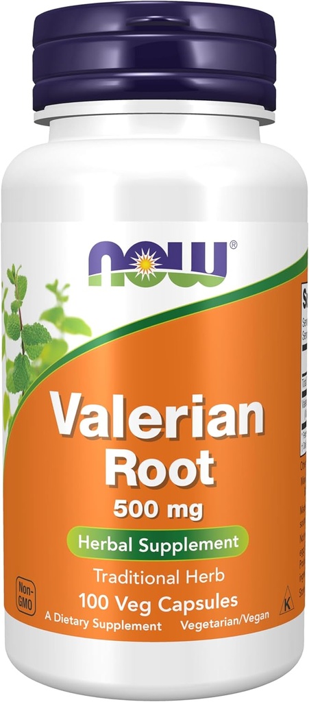 NU Supplements, Valerian Root (Valeriana officinalis) 500 mg, Herbal Supplement, 100 Veg Kapsler