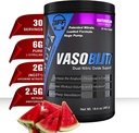 VASOBLITZ Award vinnende dual nitric oksid pre trening med NO3T Arginine nitrat, L-Citrullin,Betaine anhydrous,calcium lactate, Caffeine gratis for muskulær utholdenhet (30 servering) (vannmelon)