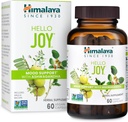 Himalaya Hello Joy Herbal Supplement, med Ashwagandha, Amla, Bacopa, Holy Basil / Tulsi, Positiv Outlook, Støtter Motivasjon, Stress Relief, Balanced Cortisol, Non-GMO, Vegansk, 60 kapsler