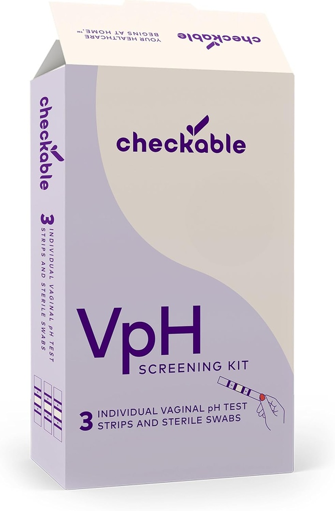 Sjekkbar Vaginal pH-teststriper, hjem Yest Infeksjon testsett for kvinner, enkel å bruke, raske og nøyaktige resultater for Vaginal Helse - 3 greve