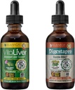 Rejuvica Health VitaLiver & DigestaPro - Advanced Liver & Digestion Support - Flytende levering for bedre absorpsjon - Milk Thistle, Chanca Piedra, Artichoke, Dandelion og mer!
