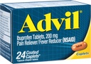 Advil Ibuprofen Coated Caplets smertefri og feber Reduser 200 Milligram 24Ct