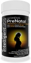 Intelligent Labs Women's Prenatal Multivitamin, 25 essensielle graviditet vitaminer og mineraler, med 5-MTHF aktivert folat, aktiv B12 og B6, lett å ta, 2 måneders forsyning