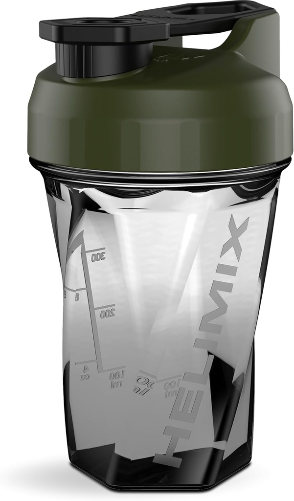 HELIMIX 1.5 Vortex Blender Shaker Flaske holder opptil 20 oz | Ingen blandingskule eller Whisk | USA laget | Bærbar pre trening Whey Protein Drink Shaker Cup | Blander Cocktails Smoothies Shakes | Topp Rack Trygg