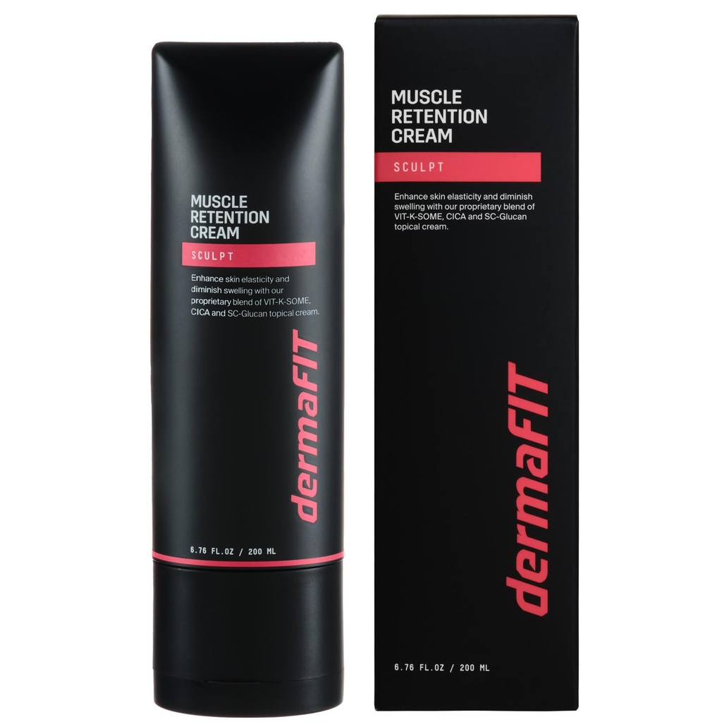 Skulpt Muskelvedlikehold Body Cream - Formet og balansert kropp - trygt å miste fett uten Yo-Yo effekt, post trening, 200ml, Topic Analgesic for Muscle, arbeid godt med proteintilskudd