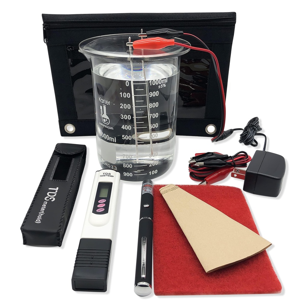 Original Chris Colloidal Silver Generator Kit med 99.99% ren tråd. Bare legg til Destillert vann og en krukke!