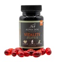Krill Olje for hunder - Vitalitet ved Alpha Dog Nutrition - Reduserer hundeallergier, kløe og shedding - fremmer sunn hud og Coat