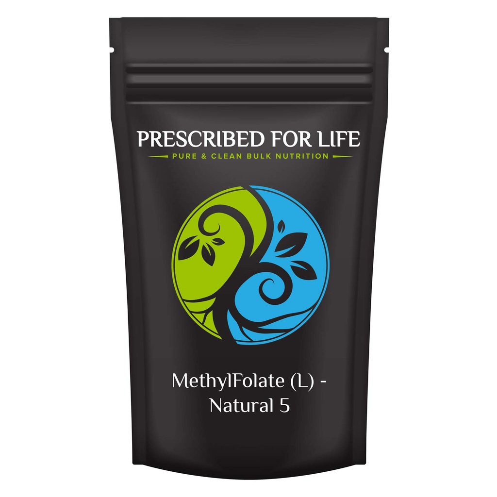 For livet Metyl Folatpulver | Biotilgjengelig folsyre for å støtte hjernehelse | Pure pulverisert vitamin B9 Folate Supplement for kvinner og menn (12 oz / 340 g)