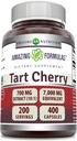 Amazing Formler Tart Cherry Extract 700 Mg ekstrakt (10:1) Per serveringskapsler Supplement | Ekvivalent med 7000 Mg | Ikke-GMO | Glutenfri | laget i USA (400 greve, 1 pakke)