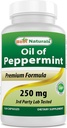 Beste Naturals Peppermynte Oil Bowel Soothing Diett Supplement, 250 mg, 120 greve