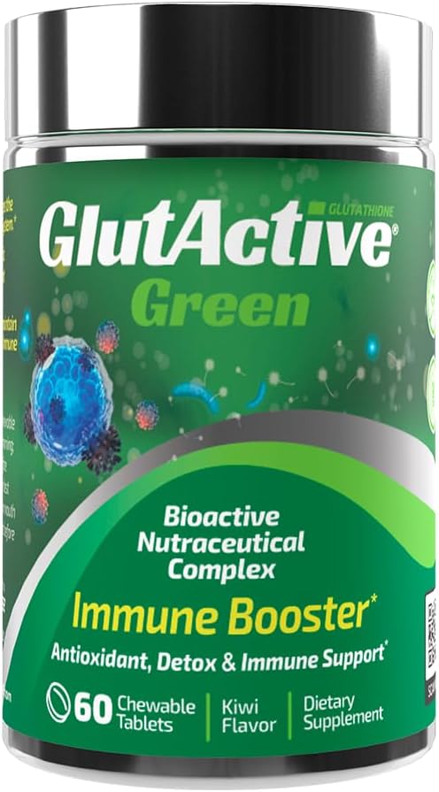 Grønn 950mg immunstøtte | Glutathion | Antioksidant, Detox, Øk immunismen, Energi, Styrke og cellulære beskyttelse | 60 Chewable tabletter (60ct)