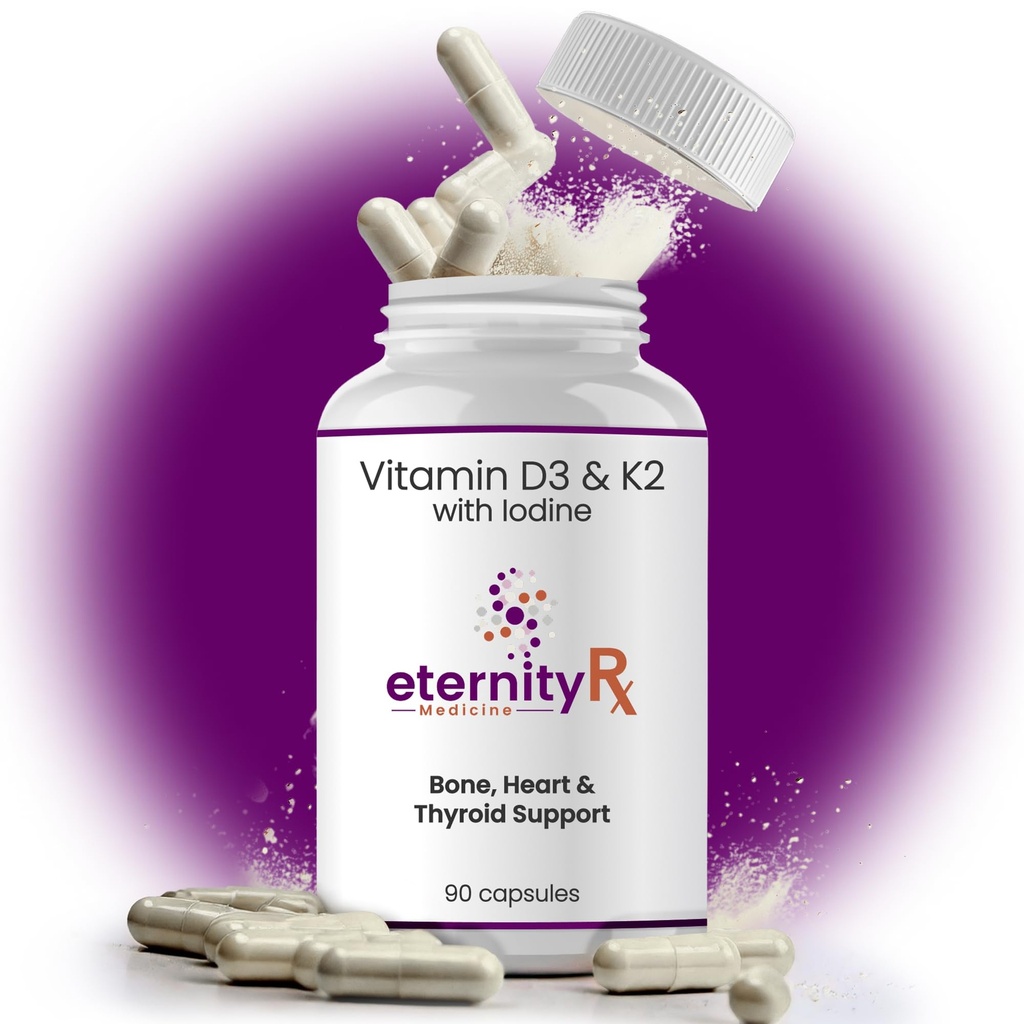 Vitamin D3 K2 5000 IU – høy potens D3 og K2 Supplement for bein, hjerte og immunstøtte – doktor formulert – 90 enkle å svelge kapsler – ikke-GMO, USA laget