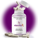 Vitamin D3 K2 5000 IU – høy potens D3 og K2 Supplement for bein, hjerte og immunstøtte – doktor formulert – 90 enkle å svelge kapsler – ikke-GMO, USA laget