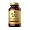 Solgar Niacin (Vitamin B3) 500 mg, 100 Grønnsaker Kapsler - Energimetabolisme - Ikke-GMO, Vegan, Glutenfri, Dairy Free, Kosher - 100 Serveringer