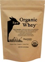 Rå organisk Whey Protein Powder, Grass Fed, Unflavored – 1 Ingrediensielt, Ingen additiver eller Fyllstoffer, ikke-deaturert, laget i USA, 12 oz