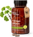 Planteterapi Ginkgo Biloba Kapsler produsert i USA 4 måneder Supply støtter minne kognitiv funksjon, sunn sirkulasjon og antioksidant-Rich kosttilskudd for kvinner og menn 120 vegetarisk kapsel
