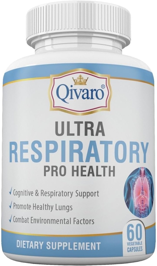 Ultra respiratorisk pro helse – bidrar til å opprettholde generell lunge- og pustehelse – infundert med Butterbur og Feverfew Extract - 60 kapsler