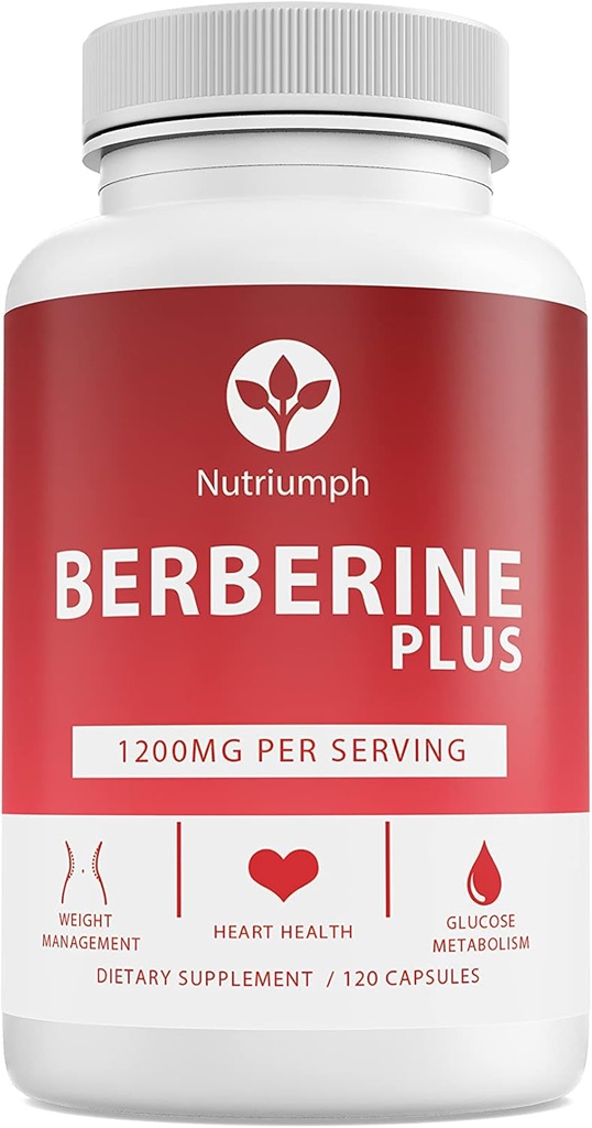 Berberine Plus 1200mg med Royal Jelly – Støtter vektkontroll, hjerte helse og glucosemetabolisme – 120 vegansk kapsler – ikke-GMO, laget i USA
