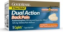 GoodSense Dual Action Acetaminophen og Ibuprofen (NSAID) tabletter, 250 mg/125 mg, ryggsmerter, 18 greve